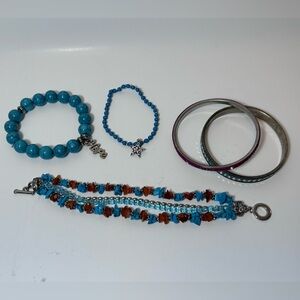 Lot Of Assorted Costume Jewelry Bracelets Bangle,‎ Hook with Loop and Stretch